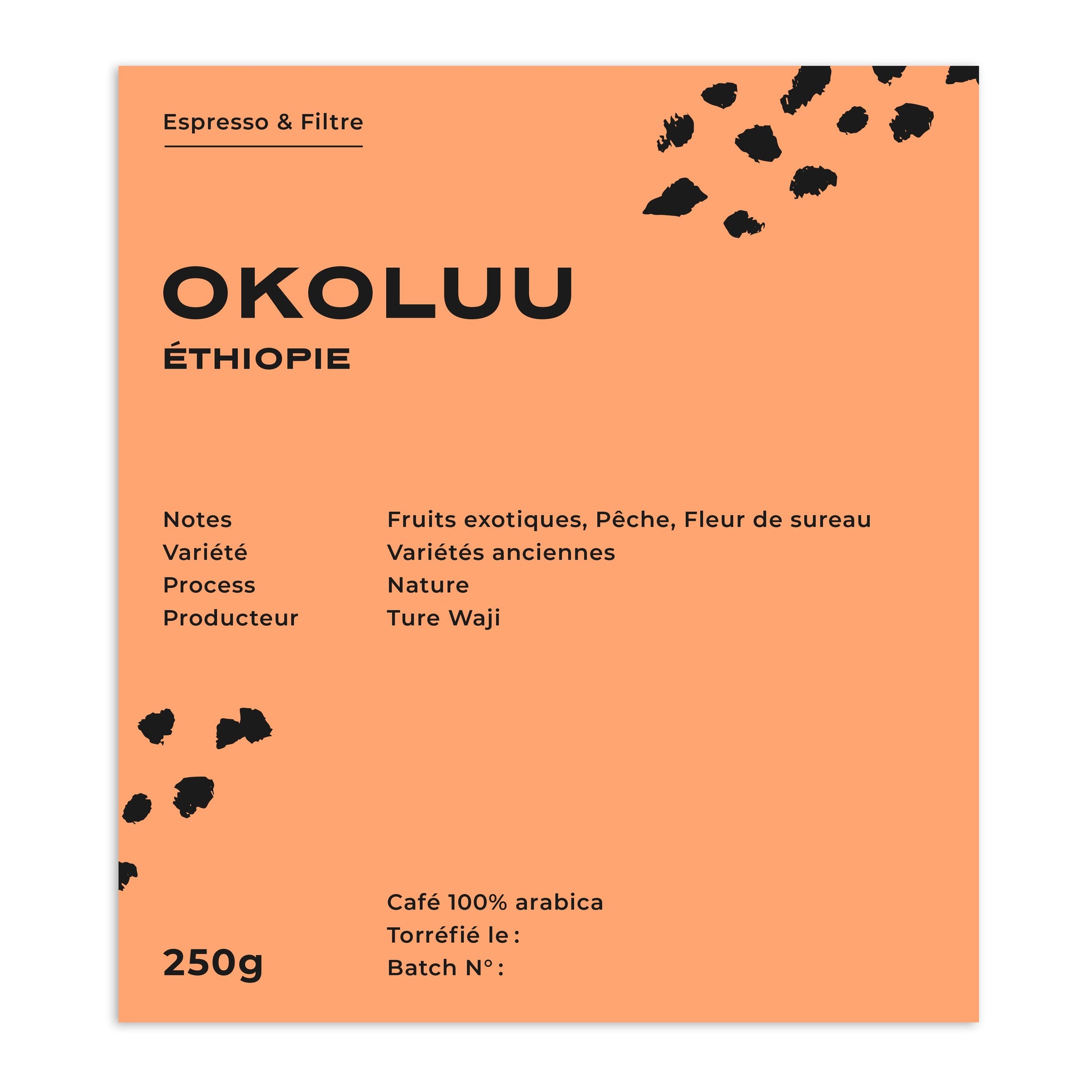 Cafes Muda - Okoluu Ethiopia Specialty Coffee Tasting Notes
