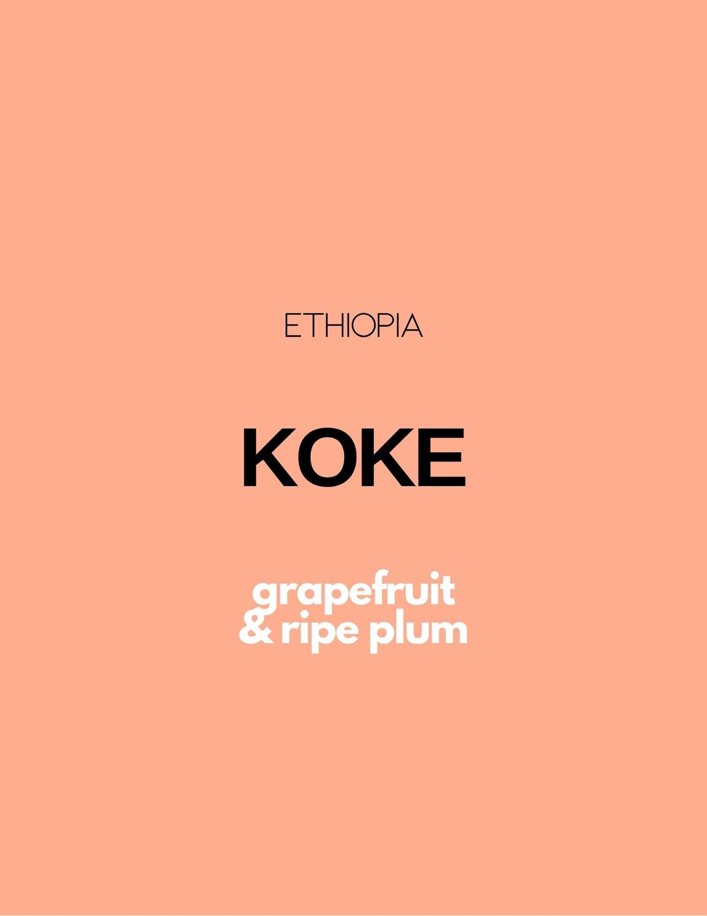 Gust Coffee Roasters - Koke Espresso Coffee Ethiopia Tasting Notes