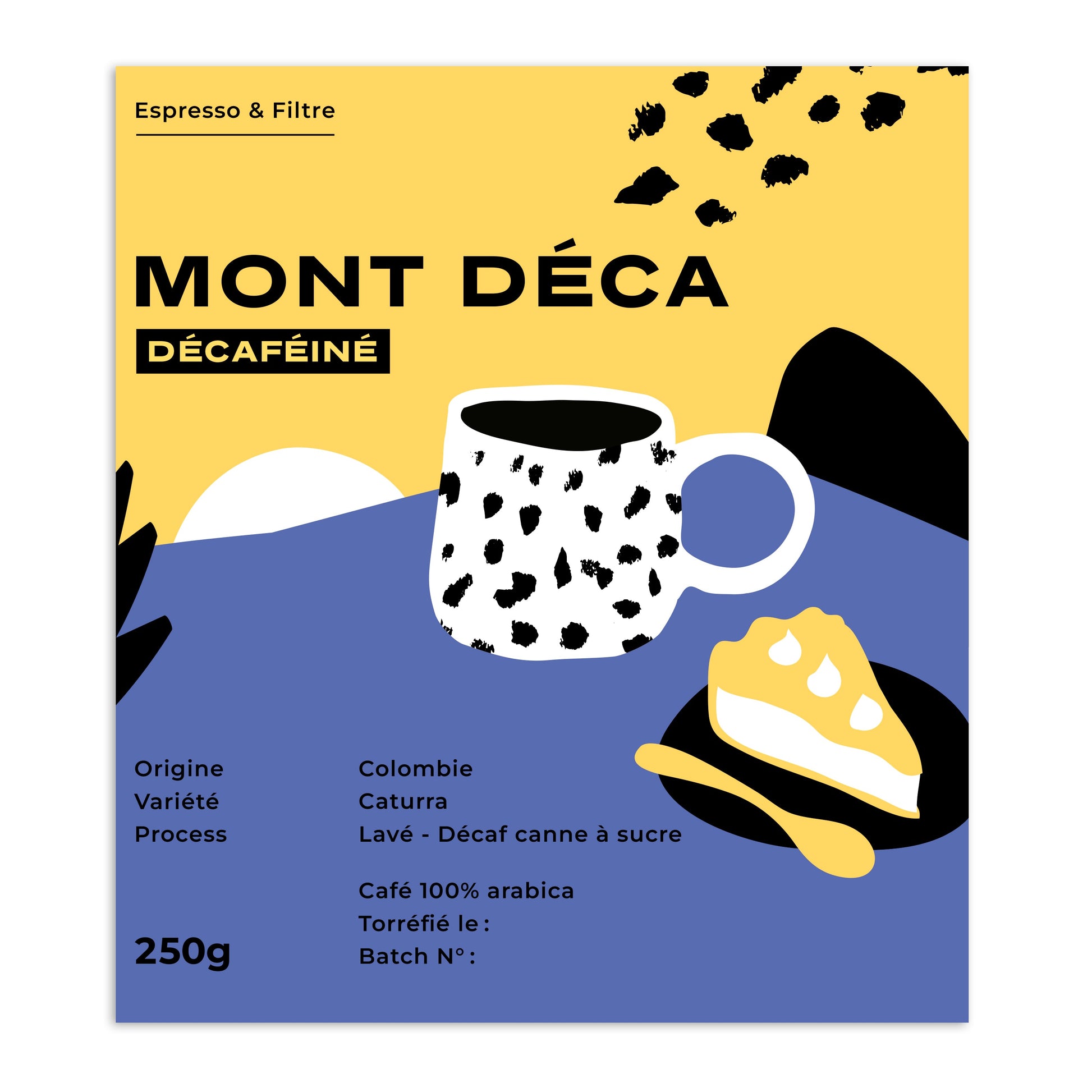 Cafes Muda Mont Decaf Decaf Colombia Label