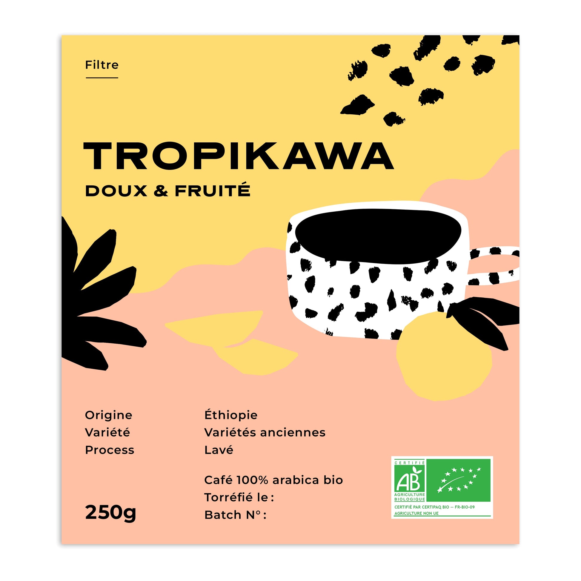 Cafes Muda - Tropikawa Ethiopian Coffee Label