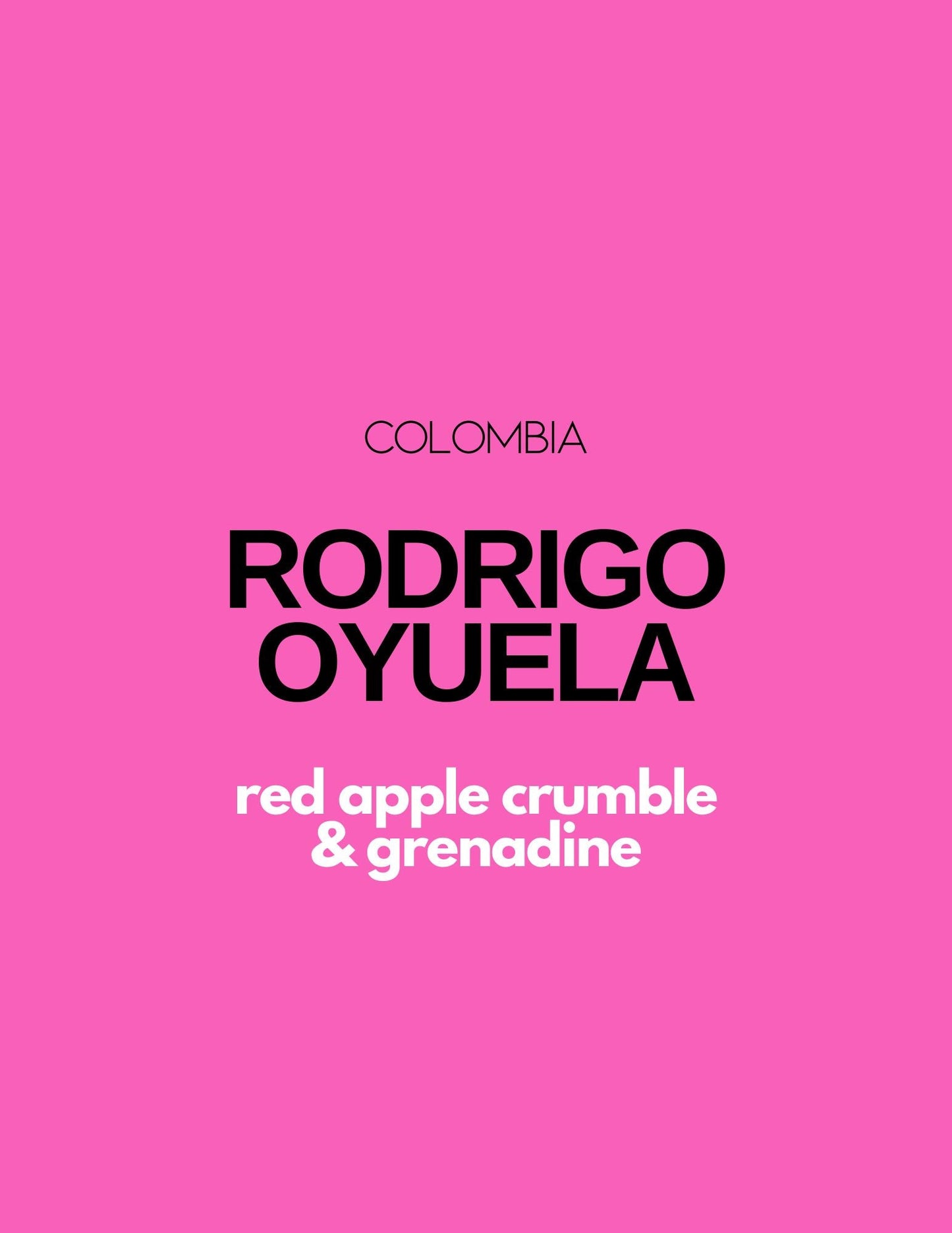 Gust Coffee Roasters - Rodrigo Oyuela Filter Coffee Colombia Tasting Notes