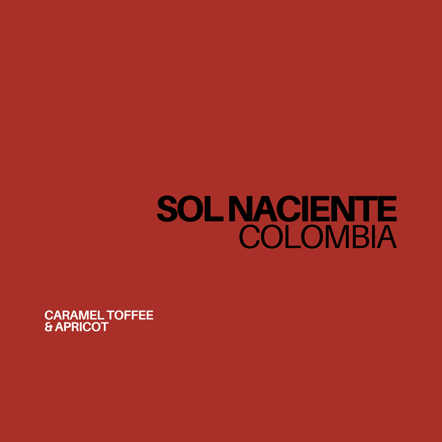 Gust Coffee Roasters - Sol Naciente Espresso Coffee Colombia Tasting Notes