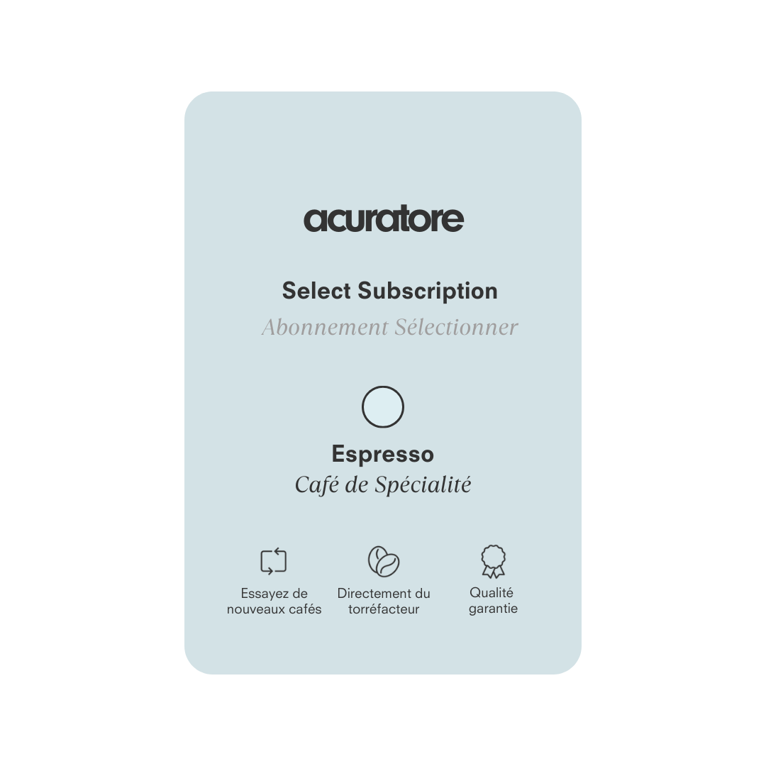 Acuratore - Select Subscription - Espresso (FR)