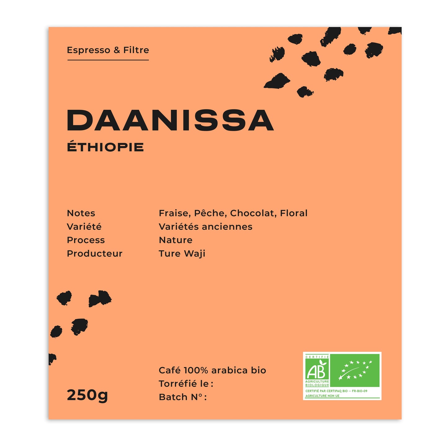 Cafes Muda - Daanissa Ethiopian Specialty Coffee Tasting Notes