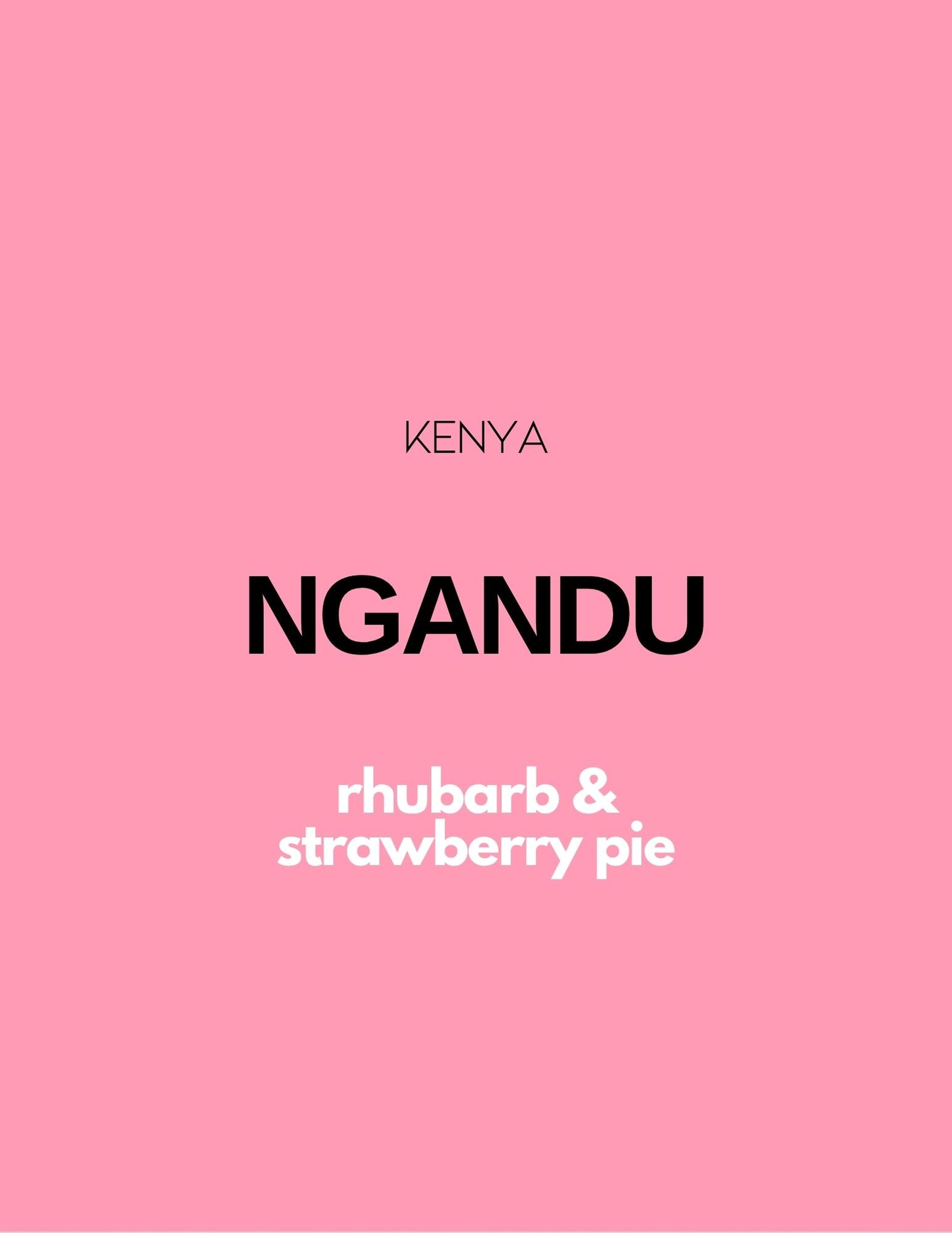 Gust Coffee Roasters - Ngandu Espresso Coffee Kenya Tasting Notes