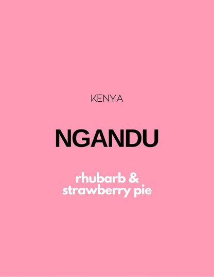 Gust Coffee Roasters - Ngandu Espresso Coffee Kenya Tasting Notes