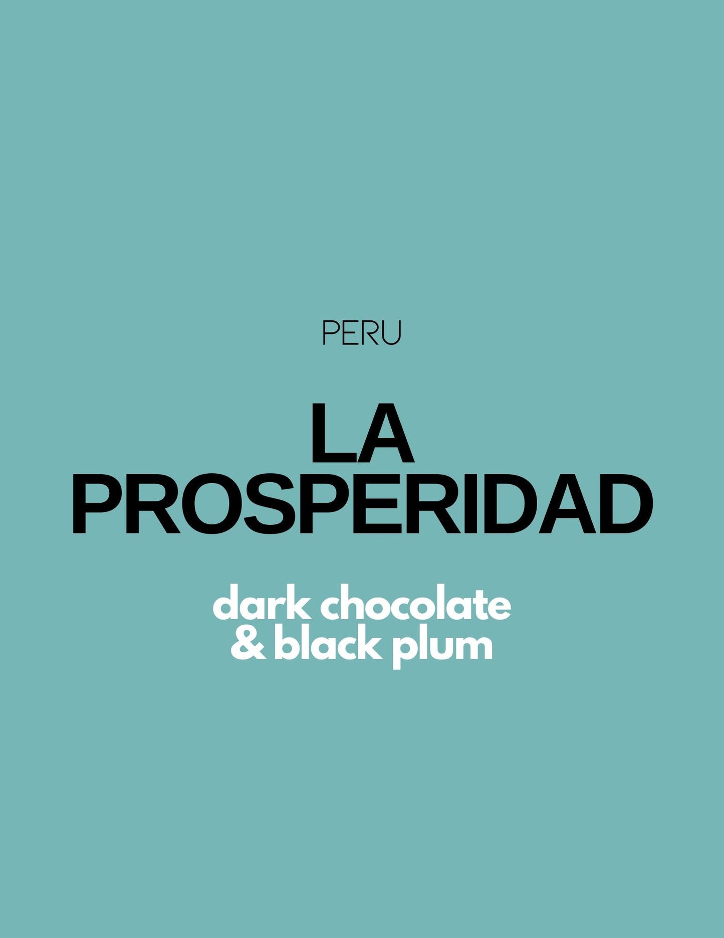 Gust Coffee Roasters - La Prosperidad Espresso Coffee Peru Tasting Notes