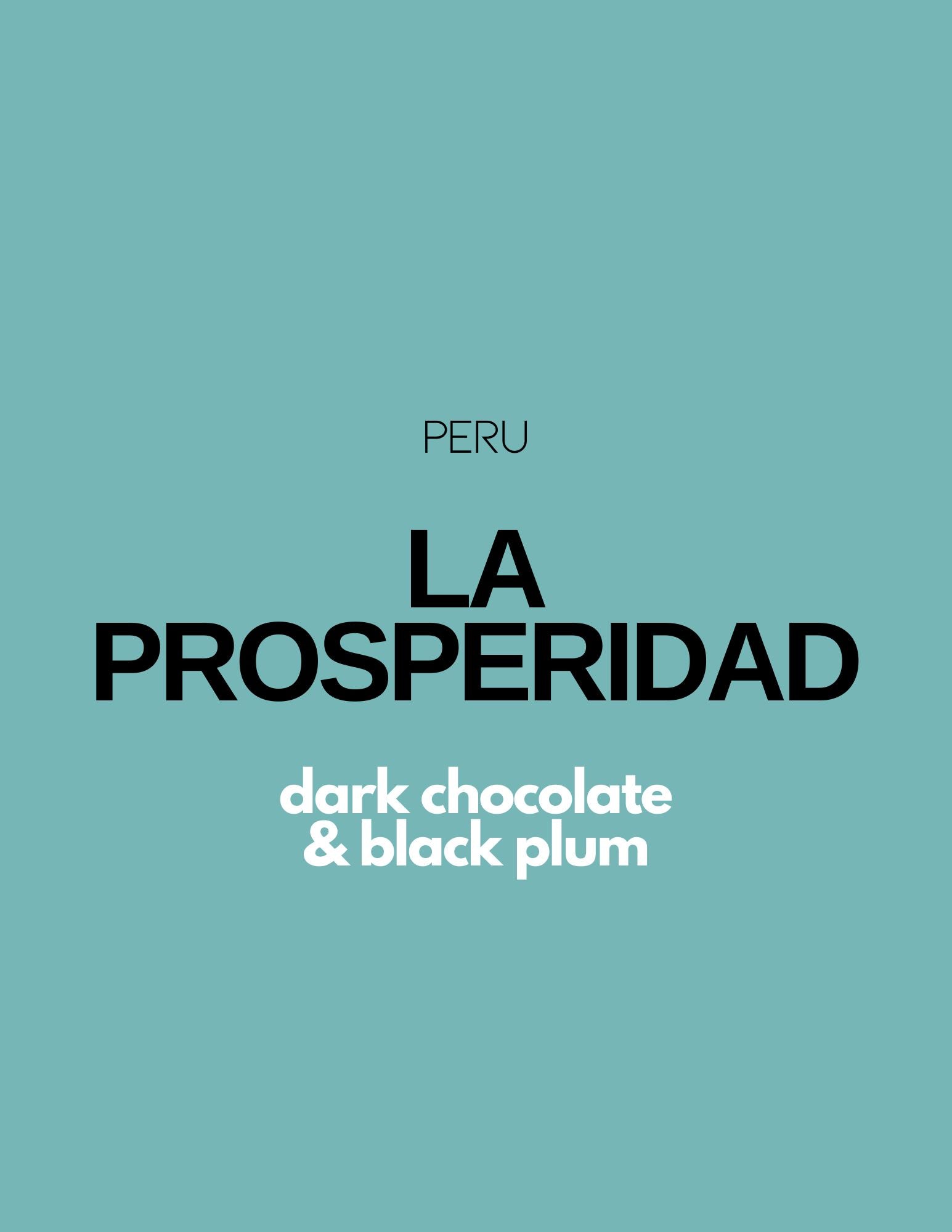 Gust Coffee Roasters - La Prosperidad Espresso Coffee Peru Tasting Notes