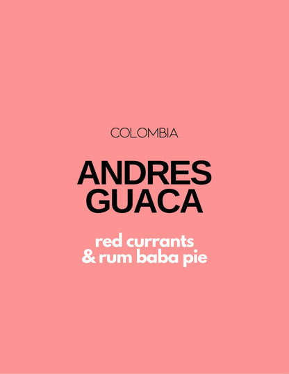 Gust Coffee Roasters - Andres Guaca Espresso Coffee Colombia Tasting Notes
