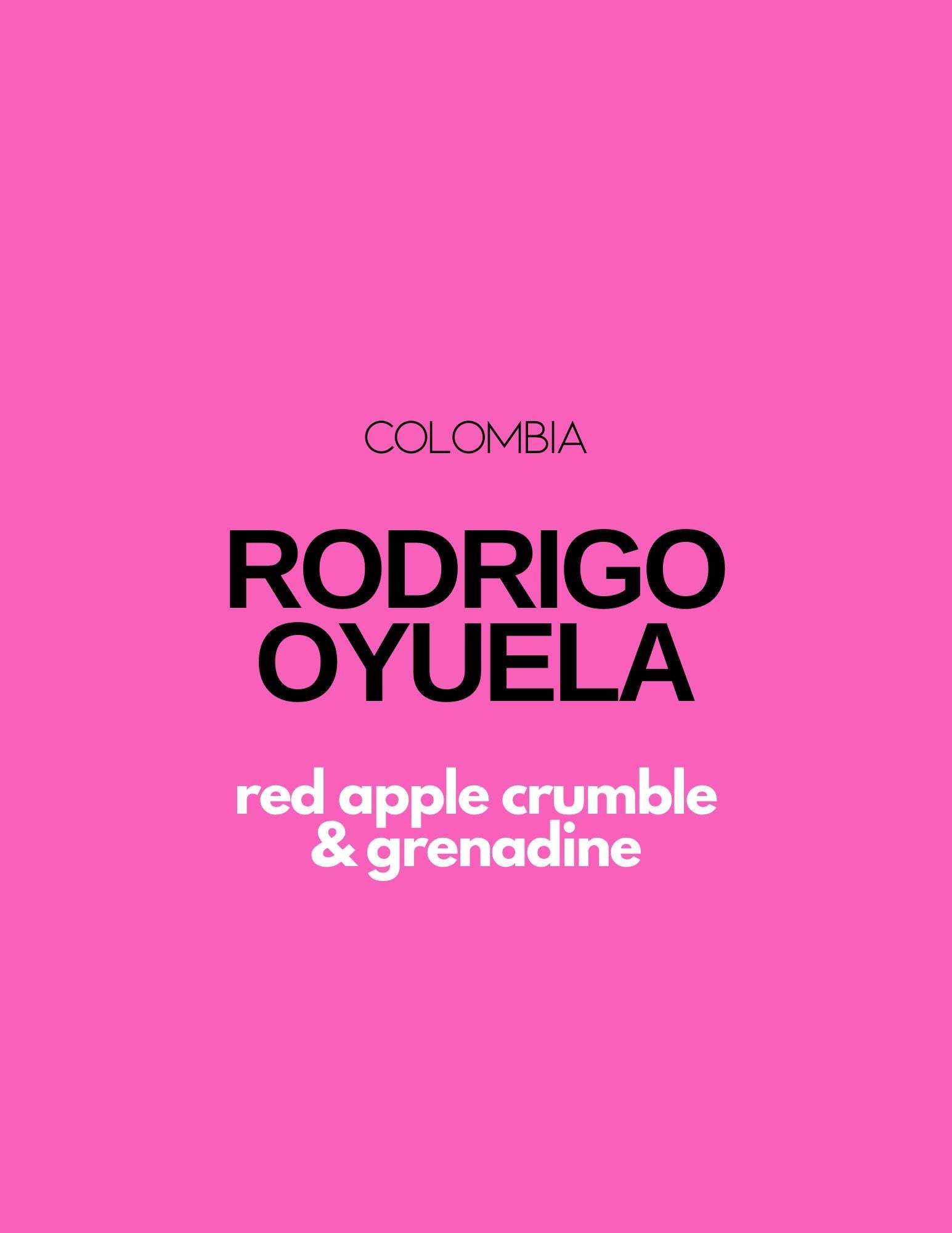 Gust Coffee Roasters - Rodrigo Oyuela Filter Coffee Colombia Tasting Notes