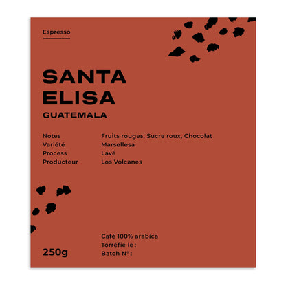 Cafes Muda - Santa Elisa Espresso Coffee Guatemala Tasting Notes